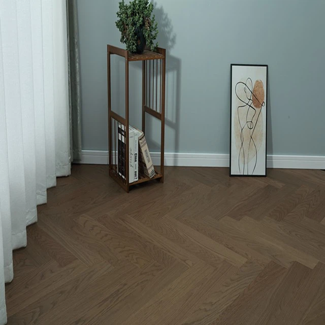 Herringhone White Oak Engineered Wood Flooring